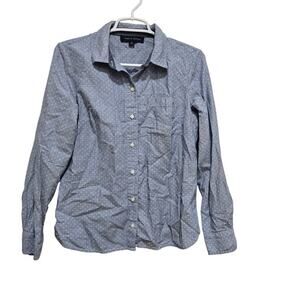 Tommy Hilfiger Chambray Polka Dot Shirt Blue Small